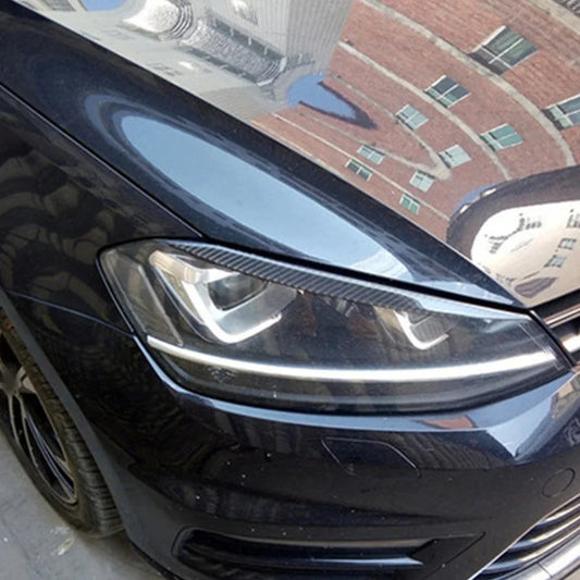 Car Headlight Head Lamp Eyebrow Cover Trim Sticker for Volkswagen VW GOLF 7 Golf7 MK7 GTI Car Exterior Accessories