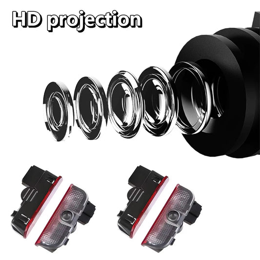 LED Car Door Projector Welcome Ghost Shadow Light Accessories