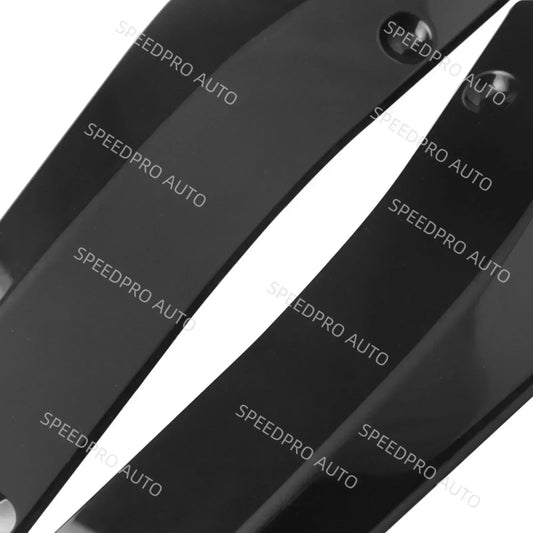 Car Rear Bumper Lip Splitter Diffuser for A3 A4 A5 A6 A7 B8 S3 Scratch Protector Spoiler Extension Winglets Side Skirt Black