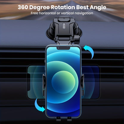 Car Phone Holder Mount For Dashboard, Upgraded Handsfree Cell Phone Stand Holder For Car Dashboard, Compatible With IPhone Samsung Android Cell Phones