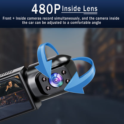Dual Camera, Dash Cam for Cars