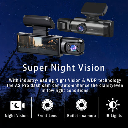 Dual Camera, Dash Cam for Cars