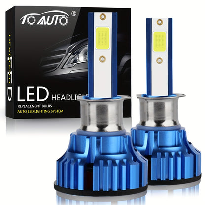 TOAUTO 2pcs 72W LED Headlight Bulb T7 H4 H7 H11 9005/HB3 9006/HB4 H1 H3 Hi/Low Beam Led Lamp
