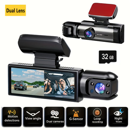 Dual Camera, Dash Cam for Cars