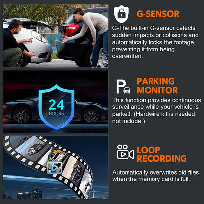 Dual Camera, Dash Cam for Cars