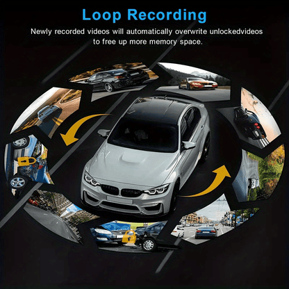 1080P Dual Camera Dash Cam For Cars With IR Night Vision