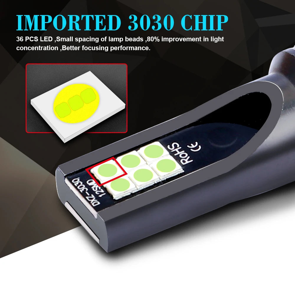 2Pcs H8 H11 LED Bulb H16 JP 9005 HB3 9006 HB4 Led Lamp
