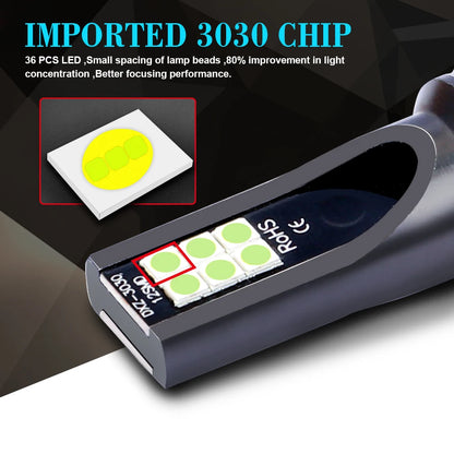 2Pcs H8 H11 LED Bulb H16 JP 9005 HB3 9006 HB4 Led Lamp