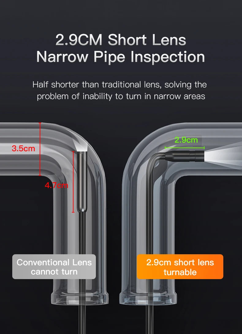 Endoscope Camera with 4.3 Inch IPS HD Screen