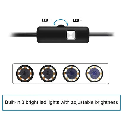 Endoscope Camera  For iPhone  Cars Endoscopic Waterproof 8 LEDs Borescope