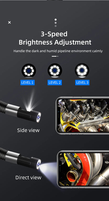 Dodosee 360° Two-Way Type-C Articulating Endoscope HD Camera