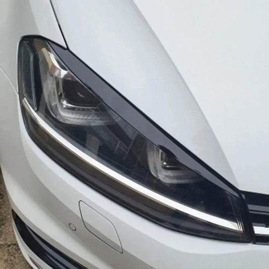 Car Headlight Head Lamp Eyebrow Cover Trim Sticker for Volkswagen VW GOLF 7 Golf7 MK7 GTI Car Exterior Accessories