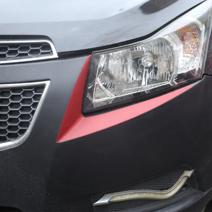 For Chevrolet Cruze Sedan Hatchback Headlight Trim Sticker Lamp Eyebrow Cover Decoration Strip Stickers car accessories