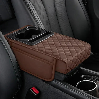 Car armrest pillows and cup holders