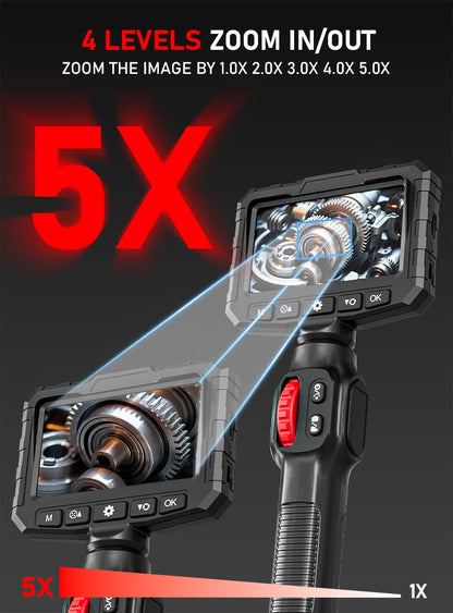 Endoscope Camera with Light 3.9 mm 4.3 Inch