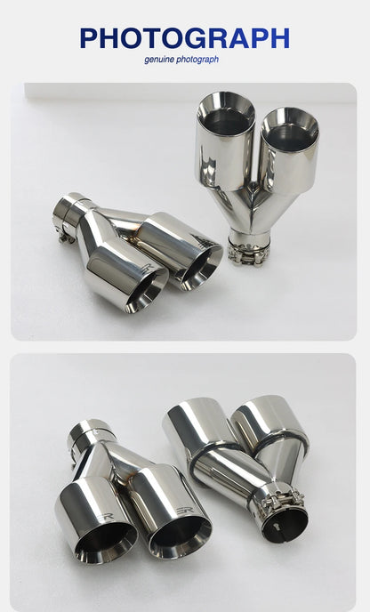 Double Outlet Exhaust Pipe