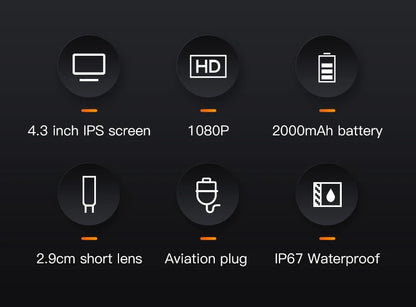 Endoscope Camera with 4.3 Inch IPS HD Screen