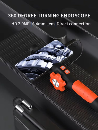Dodosee 360° Two-Way Type-C Articulating Endoscope Camera