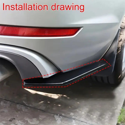 2PCS Universal Car Rear Bumper Lip Diffuser Splitter - Durable Scratch Guard & Stylish Rear Corner Enhancement - Easy Installati