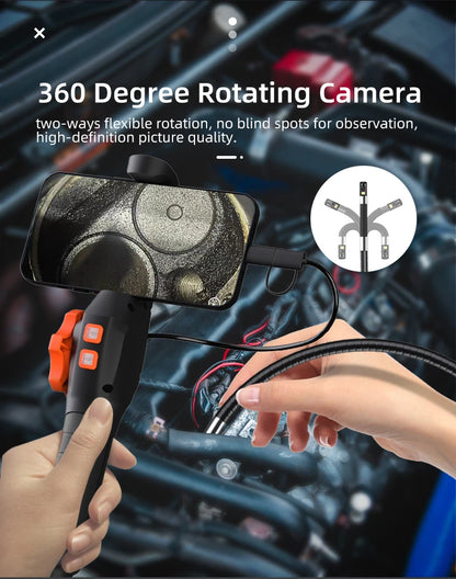 Dodosee 360° Two-Way Type-C Articulating Endoscope Camera
