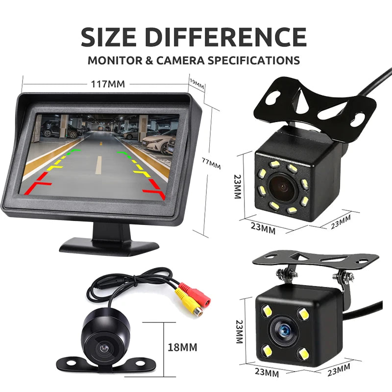 Rear View Camera Monitor Screen Reversing Camera