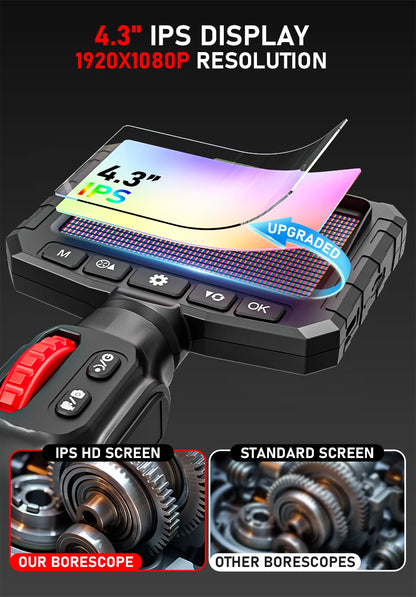 Endoscope Camera with Light 3.9 mm 4.3 Inch