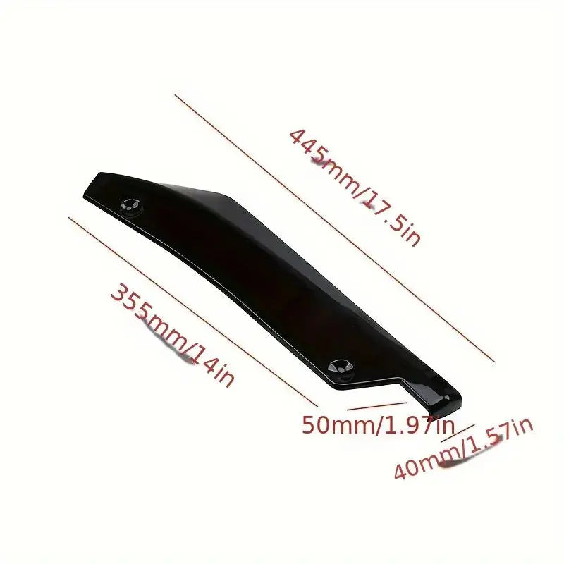 2PCS Universal Car Rear Bumper Lip Diffuser Splitter - Durable Scratch Guard & Stylish Rear Corner Enhancement - Easy Installati