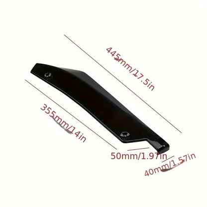 2PCS Universal Car Rear Bumper Lip Diffuser Splitter - Durable Scratch Guard & Stylish Rear Corner Enhancement - Easy Installati