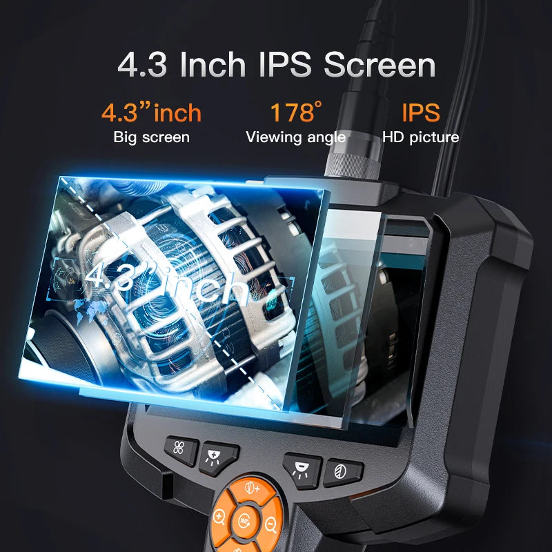 Endoscope Camera with 4.3 Inch IPS HD Screen