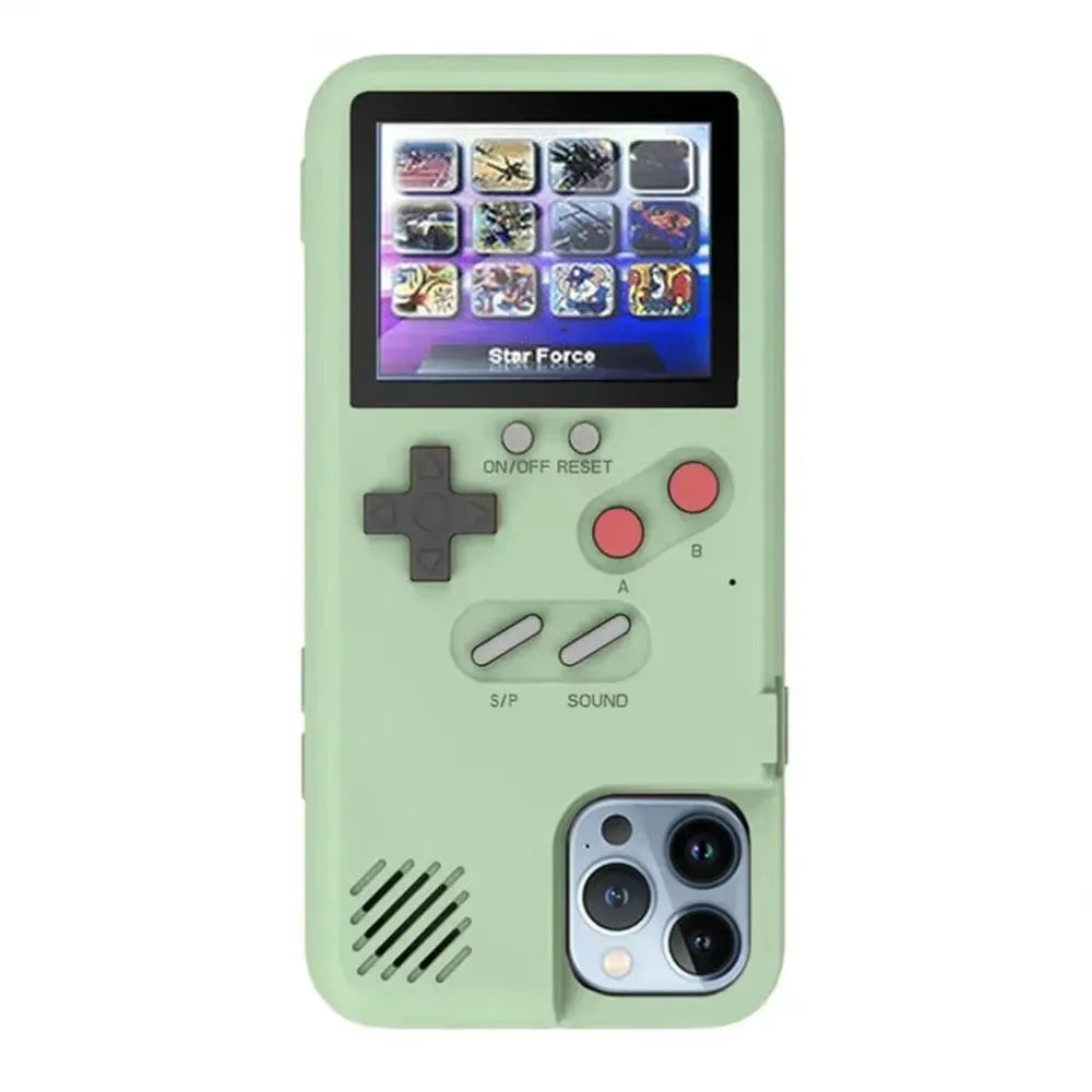 For iPhone 12 13 14 15 16 Pro Max X Xr Xs Max 7 8 14 15 Plus SE 2022 Playable Gameboy Case Retro 3D Video Game Cover Console