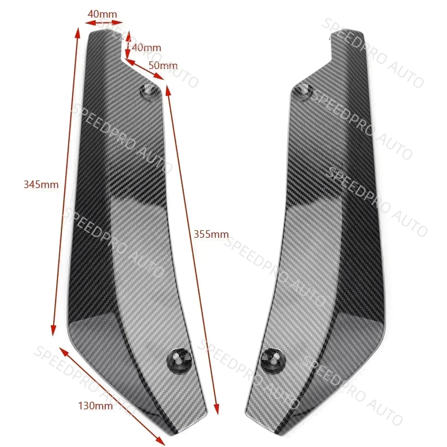Car Rear Bumper Lip Splitter Diffuser for A3 A4 A5 A6 A7 B8 S3 Scratch Protector Spoiler Extension Winglets Side Skirt Black