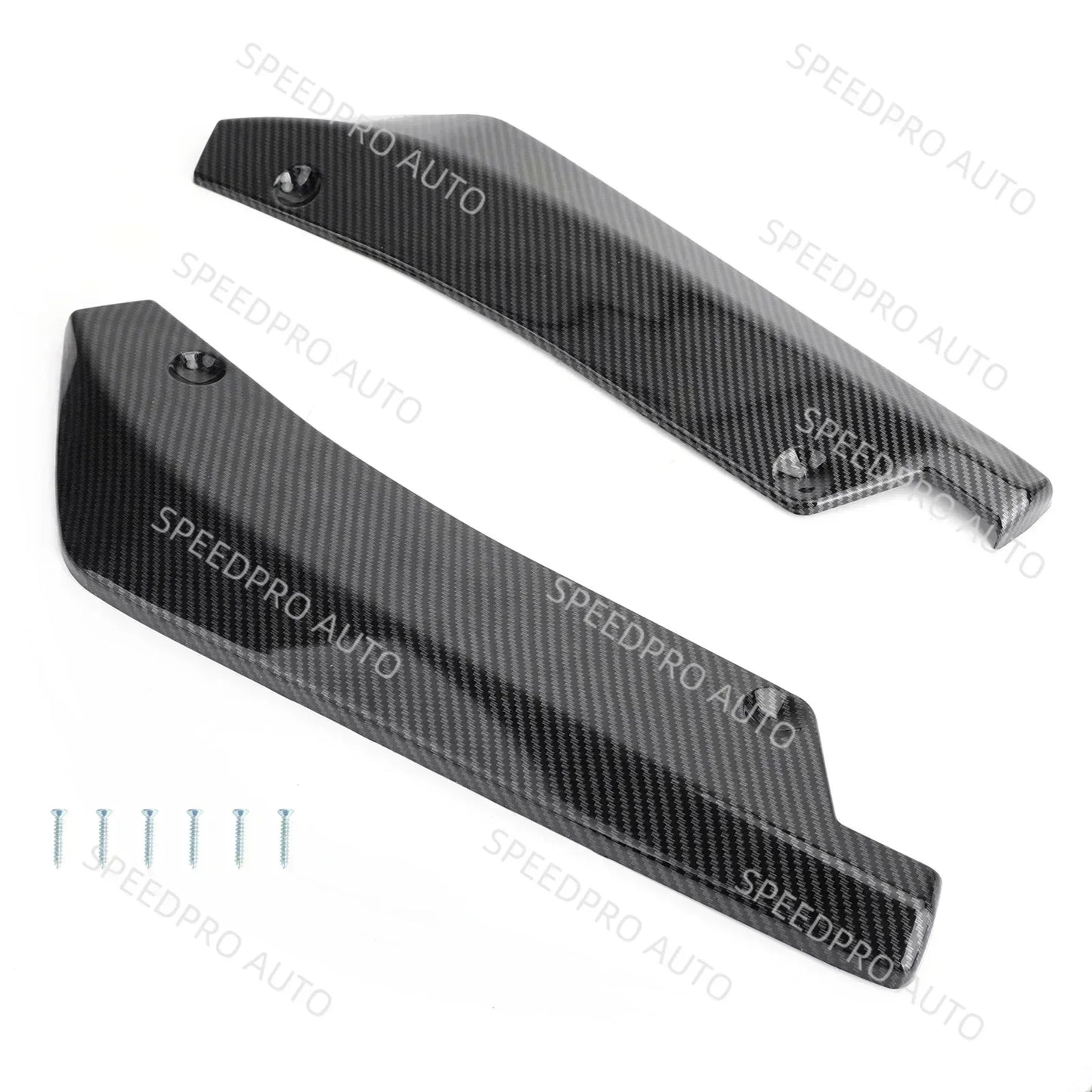 Car Rear Bumper Lip Splitter Diffuser for A3 A4 A5 A6 A7 B8 S3 Scratch Protector Spoiler Extension Winglets Side Skirt Black