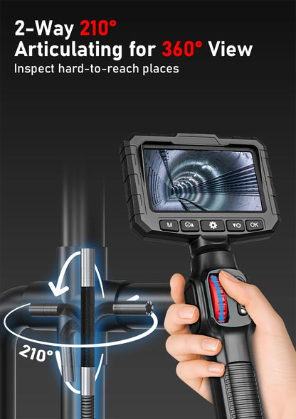 Endoscope Camera with Light 3.9 mm 4.3 Inch