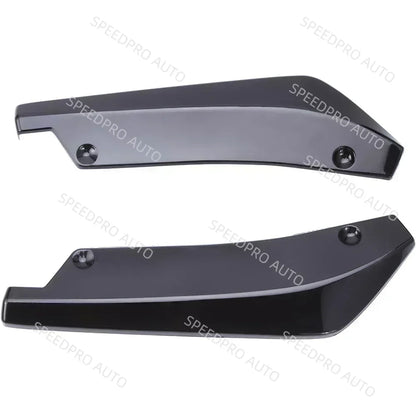 Car Rear Bumper Lip Splitter Diffuser for A3 A4 A5 A6 A7 B8 S3 Scratch Protector Spoiler Extension Winglets Side Skirt Black