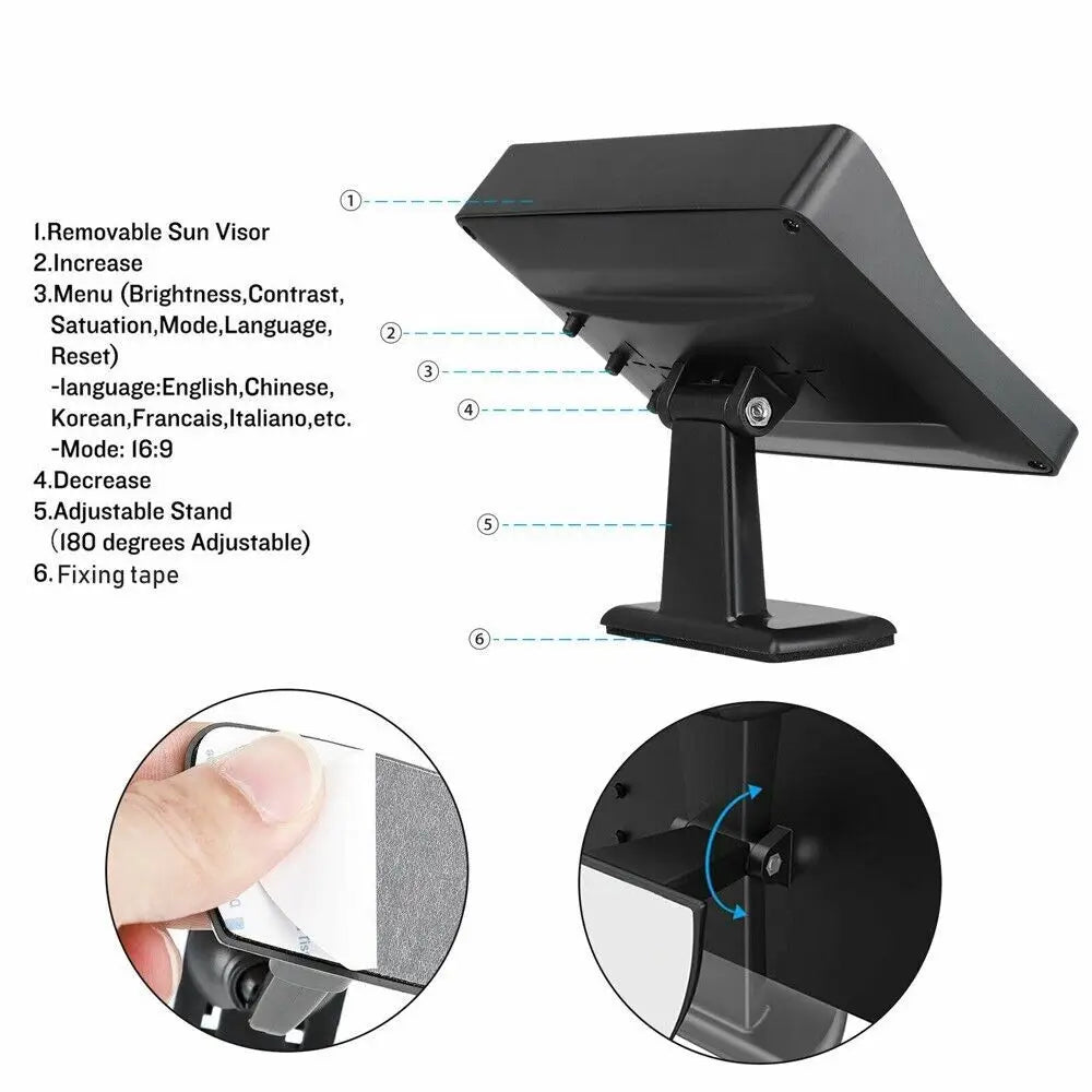 Rear View Camera Monitor Screen Reversing Camera