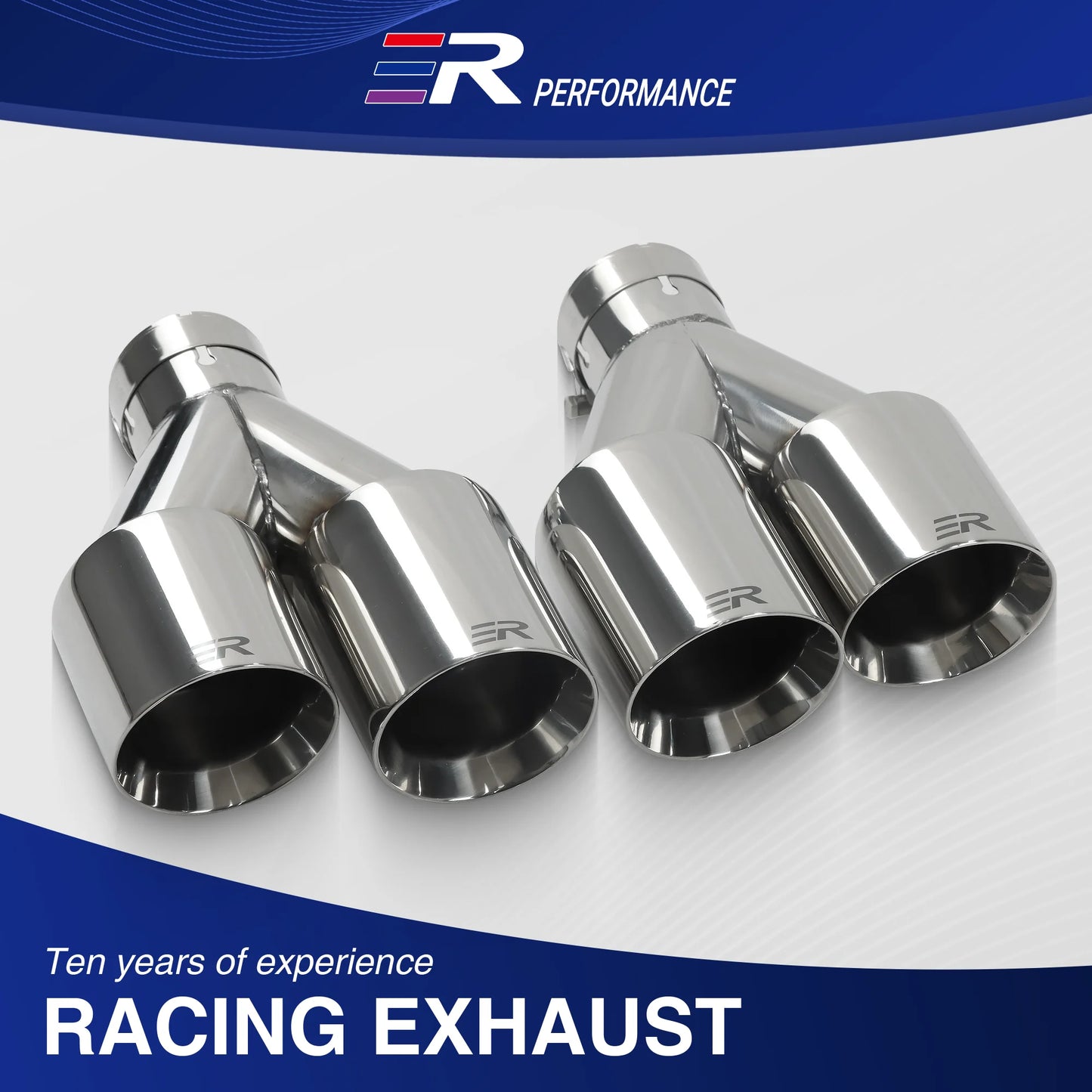 Double Outlet Exhaust Pipe