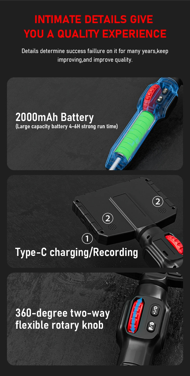 Endoscope Camera with Light 3.9 mm 4.3 Inch