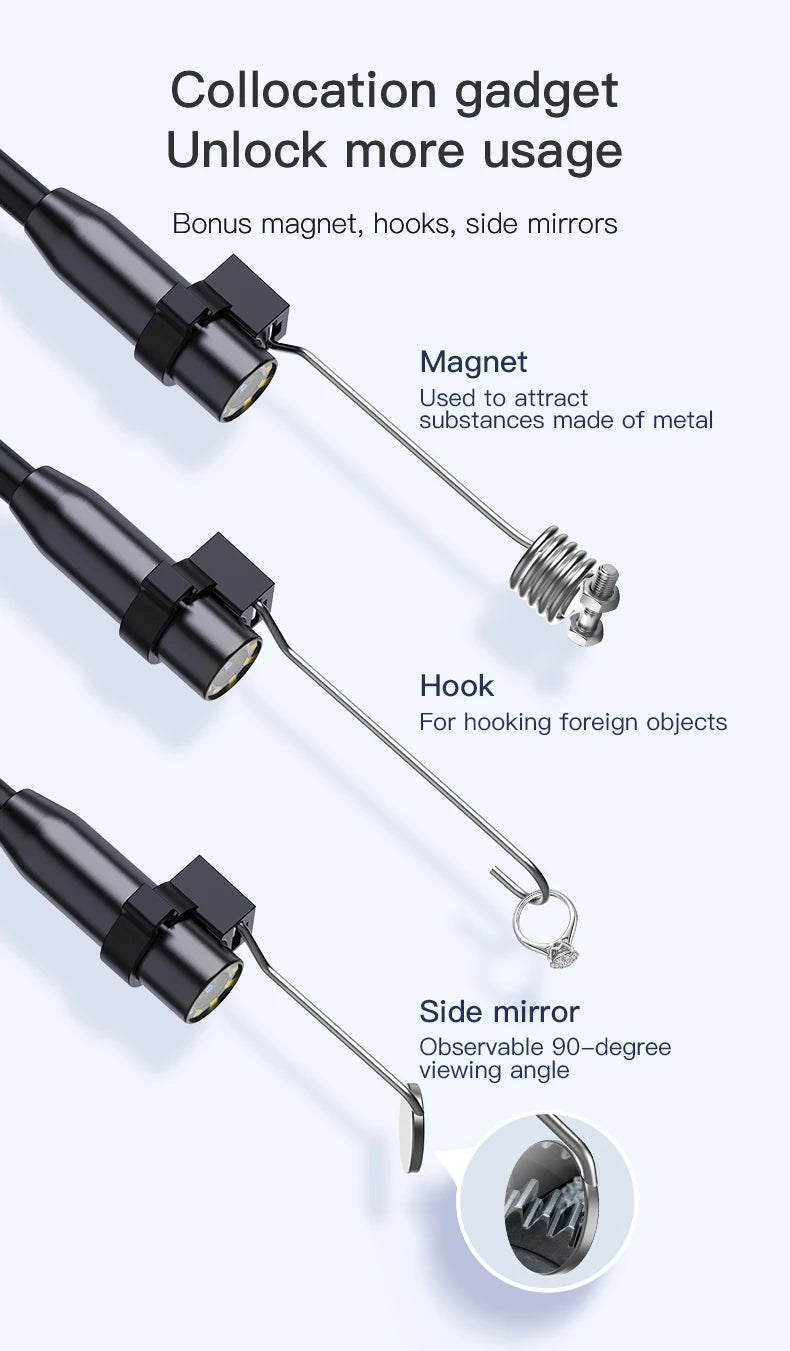 Endoscope Camera with 4.3 Inch IPS HD Screen