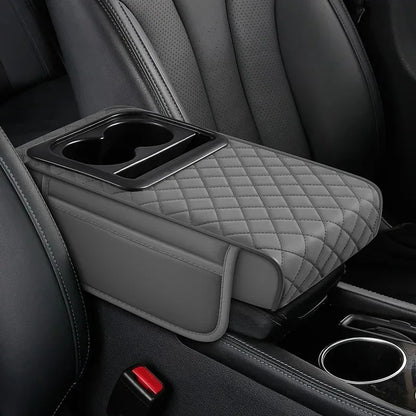 Car armrest pillows and cup holders