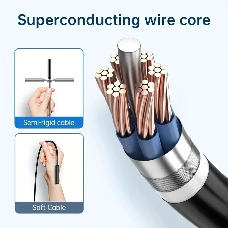 Endoscope Camera  For iPhone  Cars Endoscopic Waterproof 8 LEDs Borescope