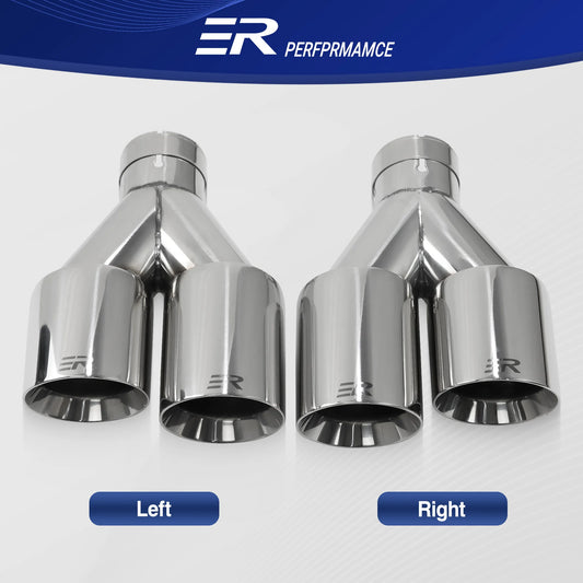 Double Outlet Exhaust Pipe