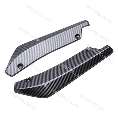 Car Rear Bumper Lip Splitter Diffuser for A3 A4 A5 A6 A7 B8 S3 Scratch Protector Spoiler Extension Winglets Side Skirt Black