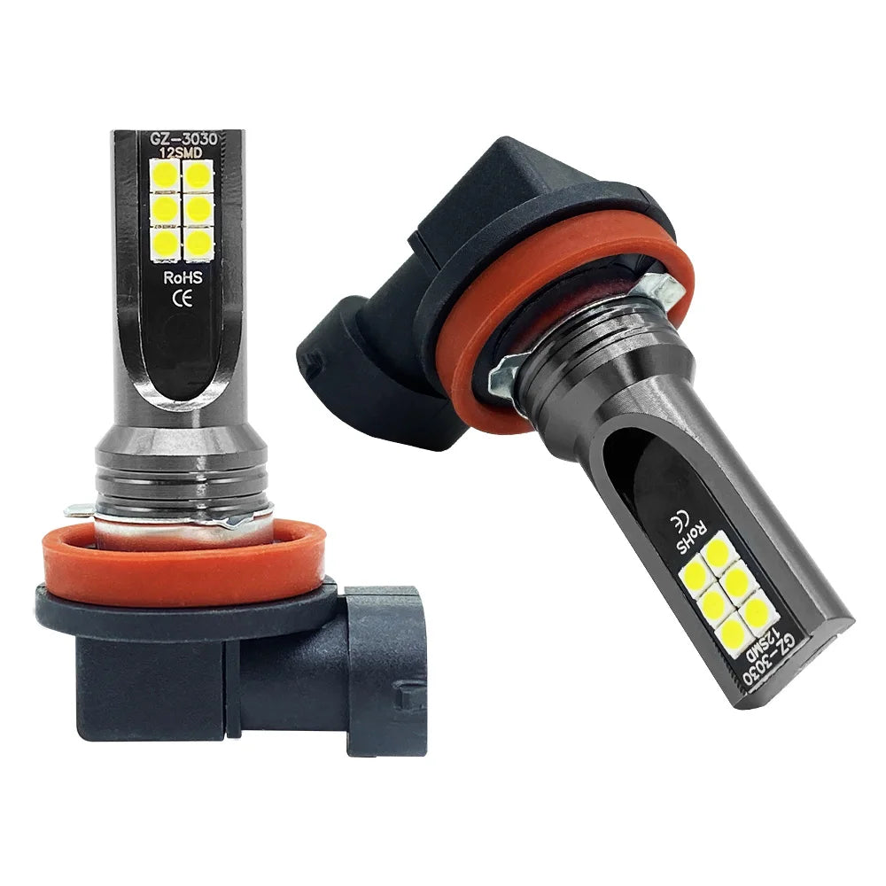 2Pcs H8 H11 LED Bulb H16 JP 9005 HB3 9006 HB4 Led Lamp