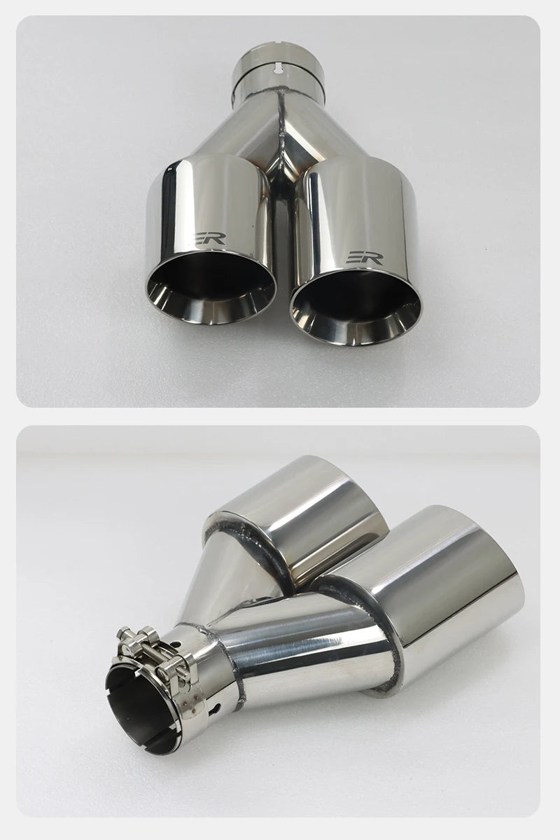 Double Outlet Exhaust Pipe