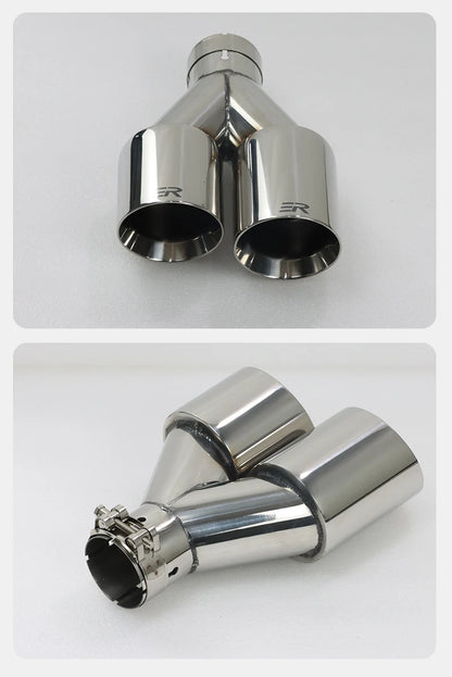 Double Outlet Exhaust Pipe