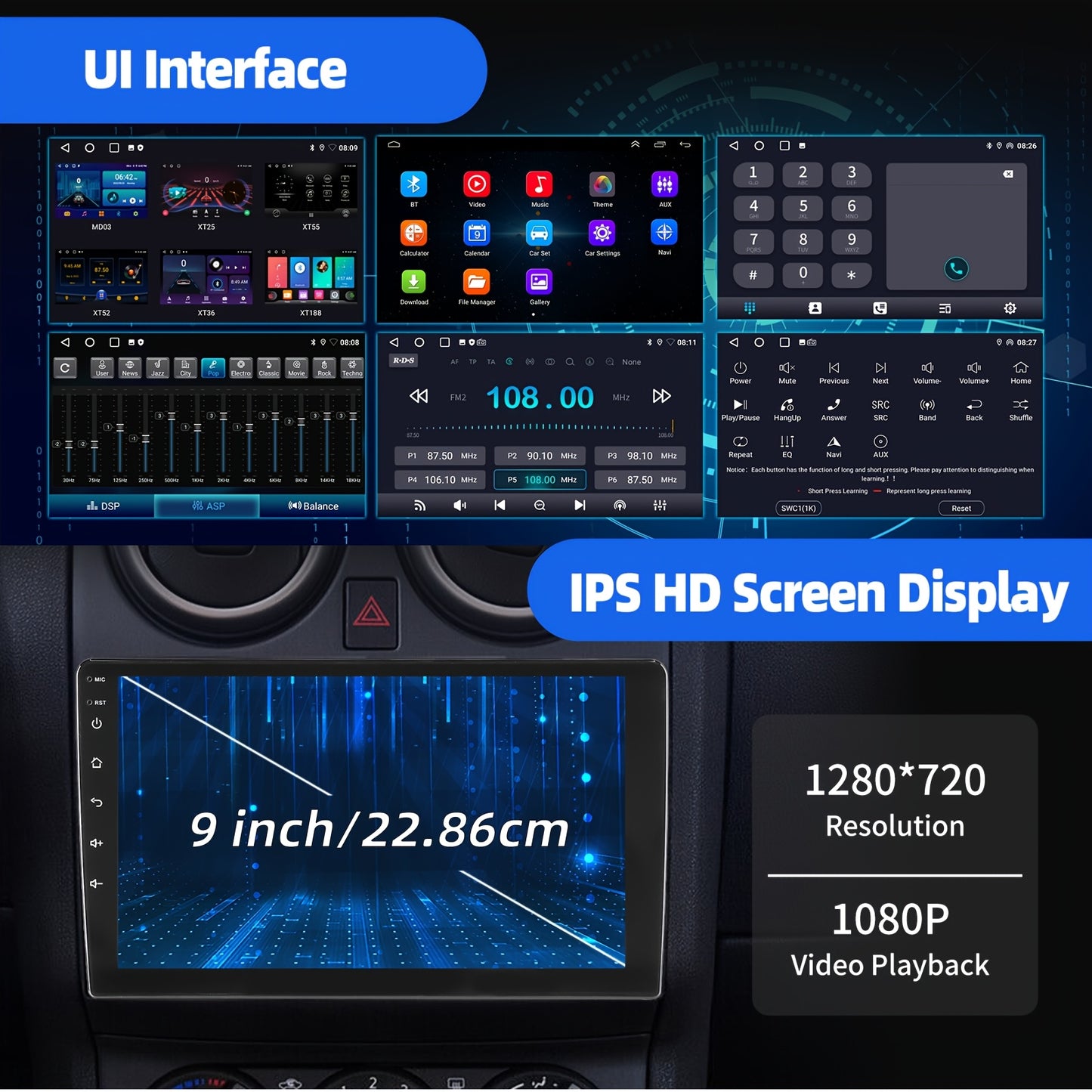 14-Inch 2+32G Android Auto Radio for Car's