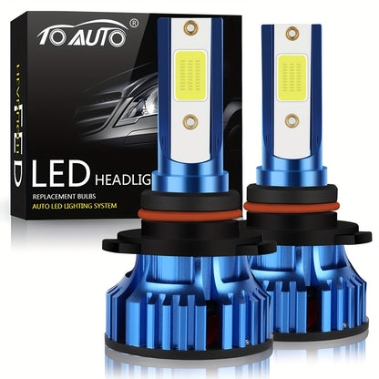 TOAUTO 2pcs 72W LED Headlight Bulb T7 H4 H7 H11 9005/HB3 9006/HB4 H1 H3 Hi/Low Beam Led Lamp