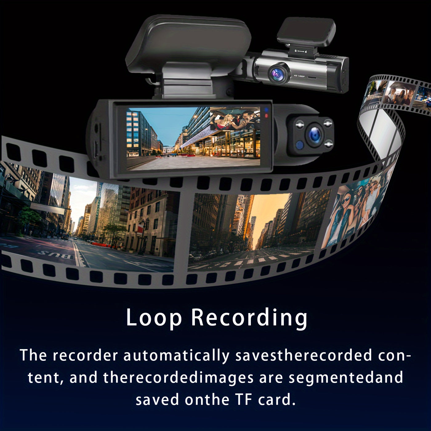 Dual Camera, Dash Cam for Cars