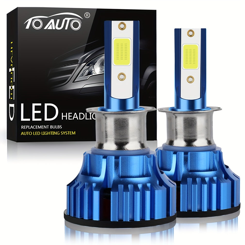 TOAUTO 2pcs 72W LED Headlight Bulb T7 H4 H7 H11 9005/HB3 9006/HB4 H1 H3 Hi/Low Beam Led Lamp