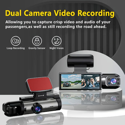Dual Camera, Dash Cam for Cars